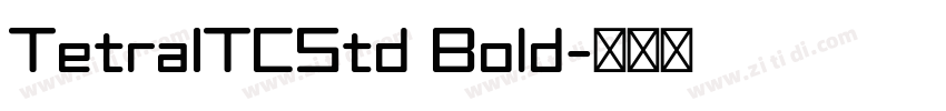 TetraITCStd Bold字体转换